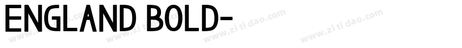 England Bold字体转换